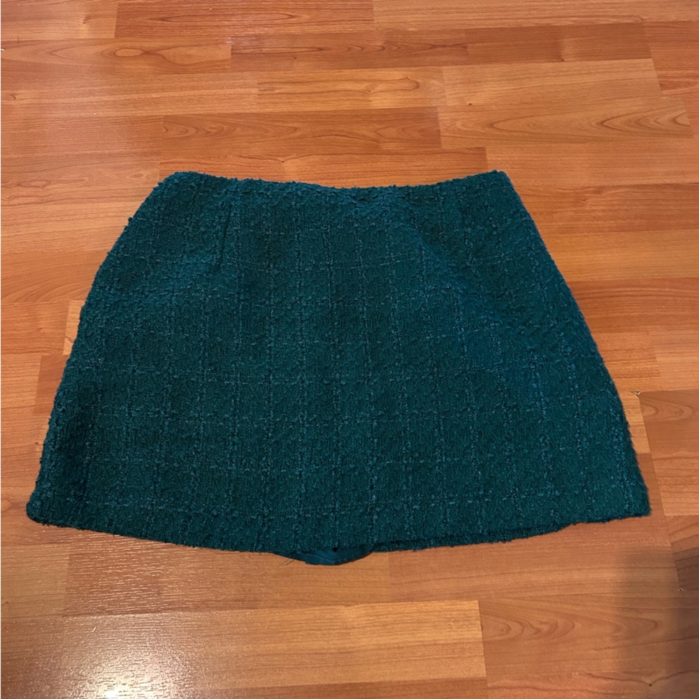 Abercrombie & Fitch Teal Textured Skirt